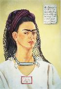 Frida Kahlo Self-Portrait Dedicated to Sigmund Firestone oil painting picture wholesale